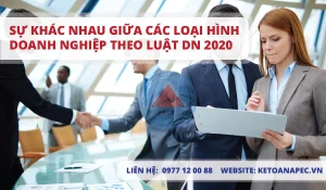 Sự khác nhau giữa các loại hình doanh nghiệp theo luật DN 2020-01