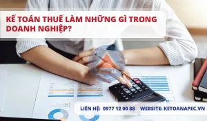 Kế toán thuế làm những gì trong doanh nghiệp?