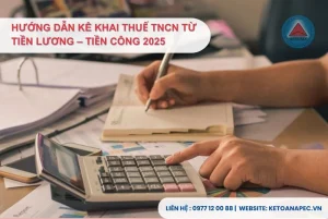 Hình ảnh kê khai thuế thu nhập cá nhân trên máy tính qua cổng Etax