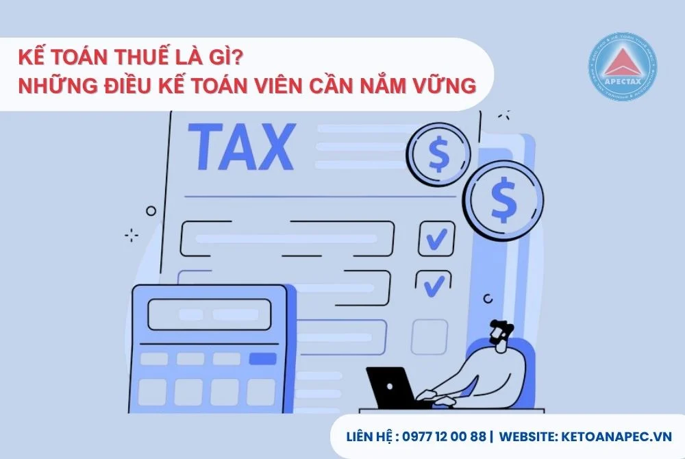 Hình ảnh kế toán viên nhập liệu kê khai thuế trên máy tính
