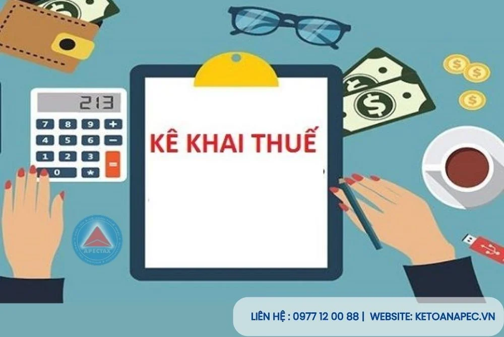Hình ảnh minh họa cá nhân kinh doanh điền tờ khai thuế theo doanh thu thực tế trên nền tảng điện tử
