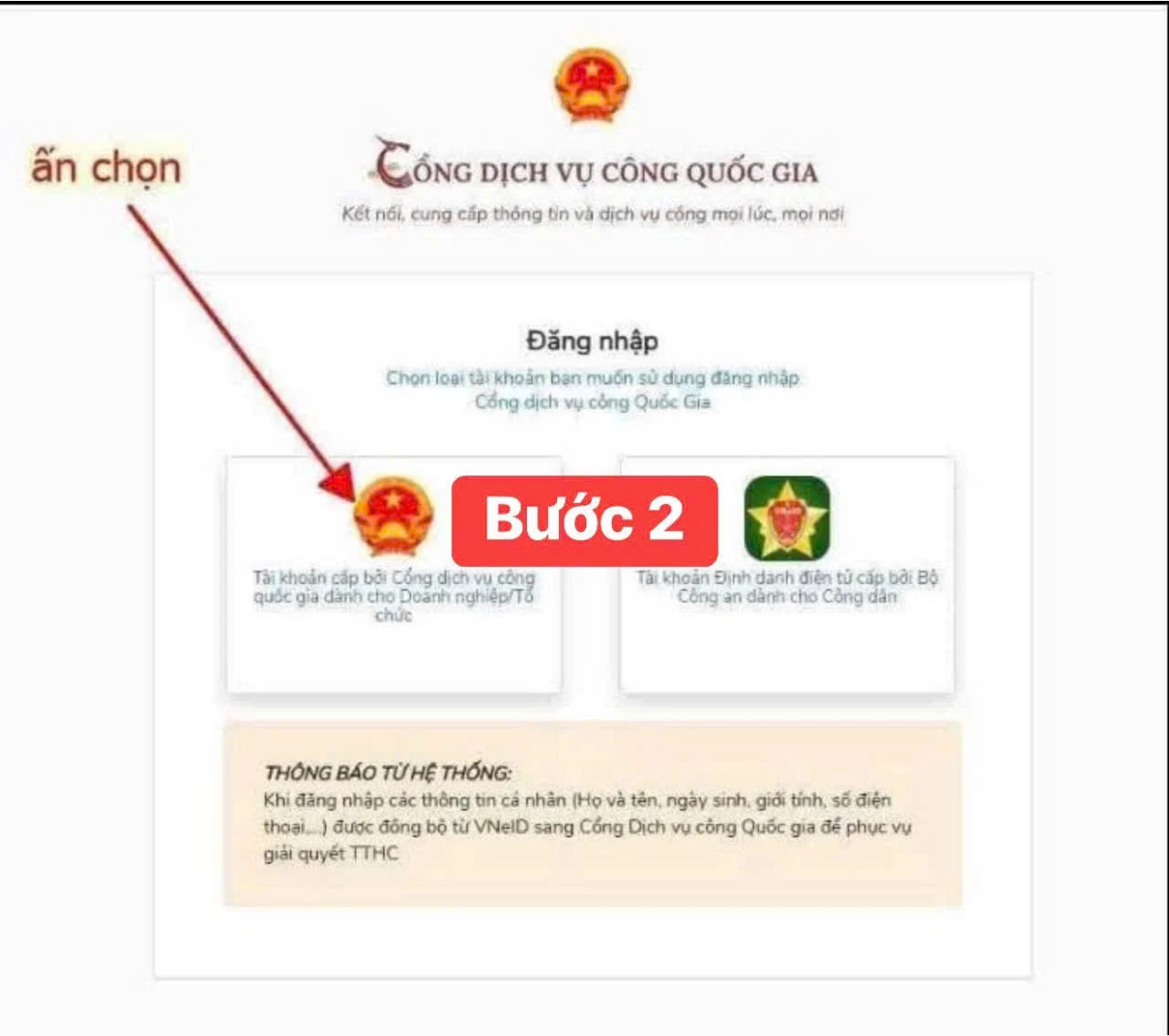 Bước 2 cách khai nộp thuế tạm thời cho doanh nghiệp chưa được cấp mã định danh sau 01/7/2025