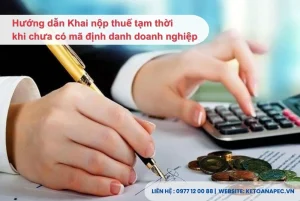 Tìm hiểu cách khai nộp thuế tạm thời cho doanh nghiệp chưa được cấp mã định danh sau 01/7/2025