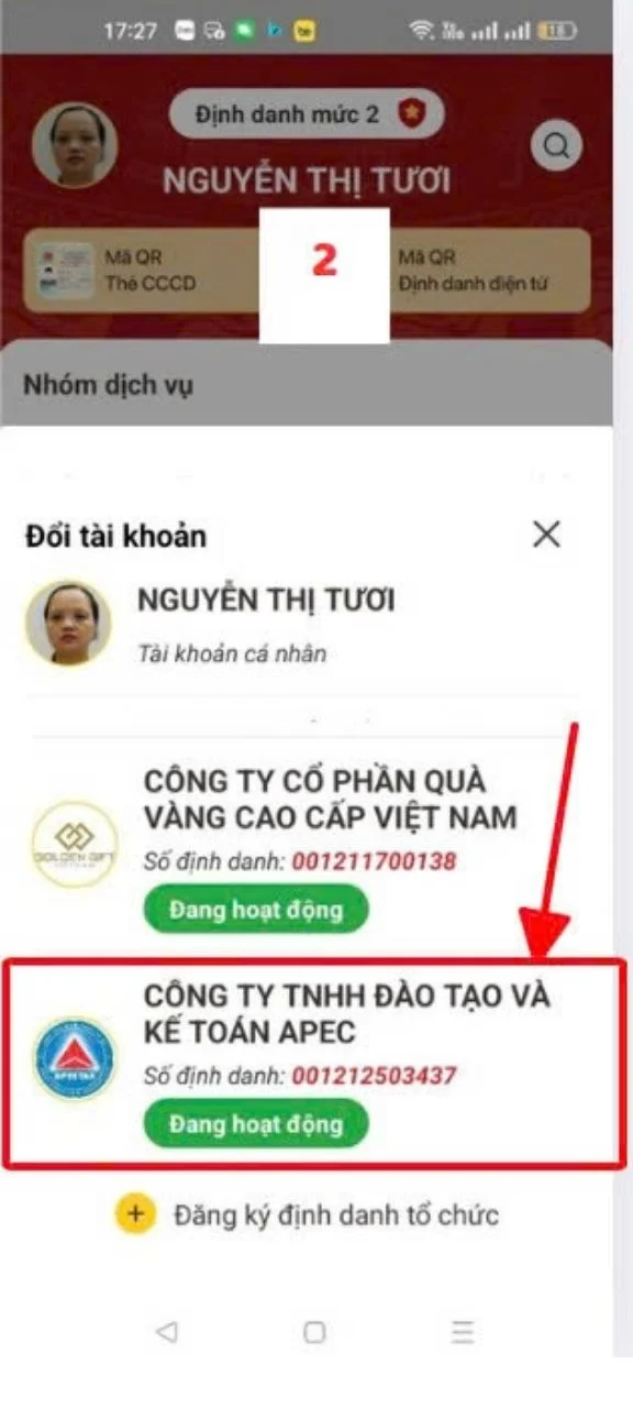 Hướng dẫn phân quyền kế toán trên VneID