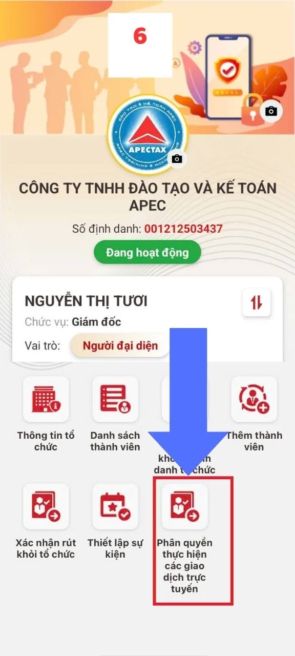 Hướng dẫn phân quyền kế toán trên VneID
