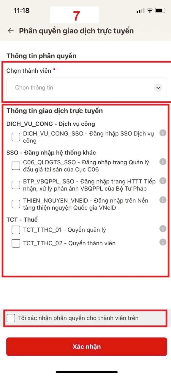 Hướng dẫn phân quyền kế toán trên VneID