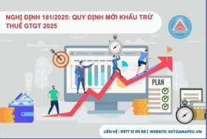 Quy định mới về điều kiện khấu trừ thuế giá trị gia tăng 2025