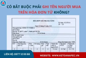 Có bắt buộc ghi tên người mua trên hóa đơn điện tử không? Quy định mới theo Nghị định 70/2025