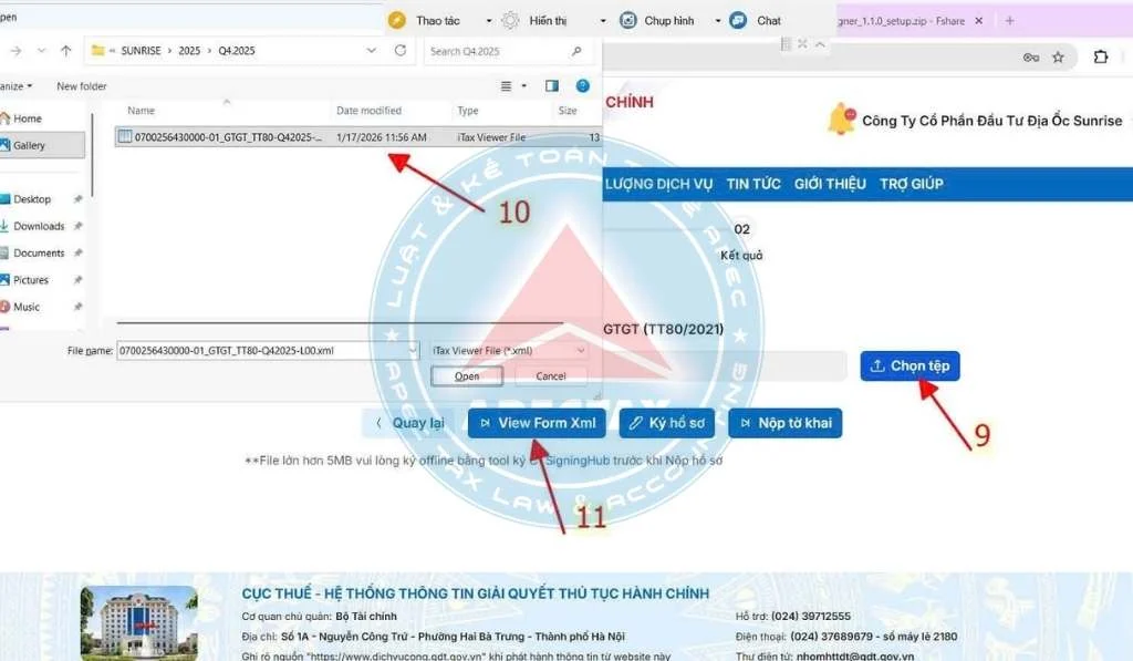 cách nộp tờ khai thuế GTGT