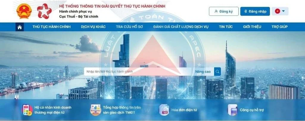 đăng ký người phụ thuộc trên dịch vụ công