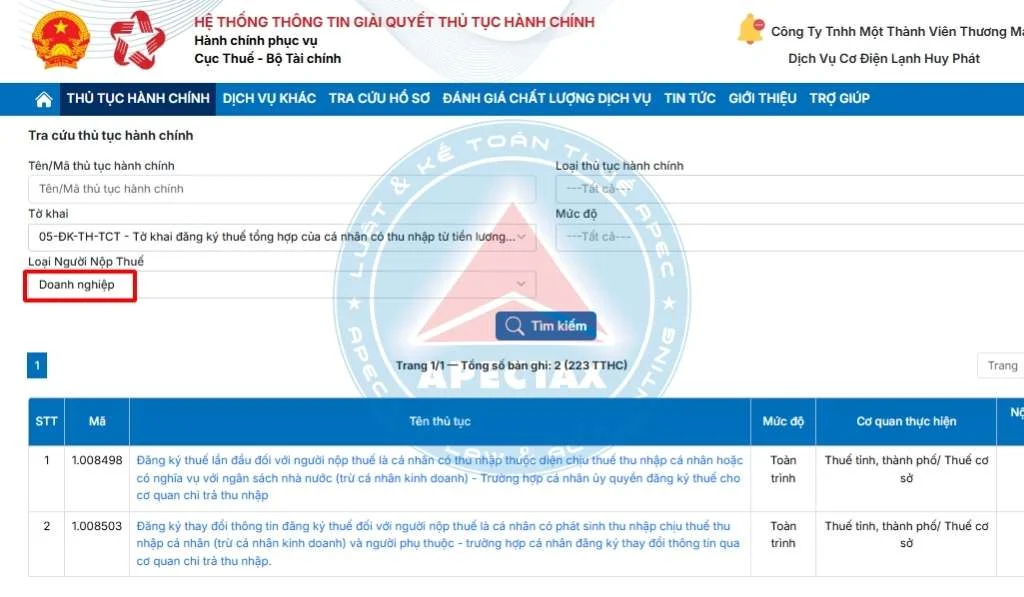 Hướng dẫn đăng ký mã số thuế