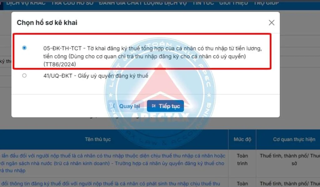 Hướng dẫn đăng ký mã số thuế