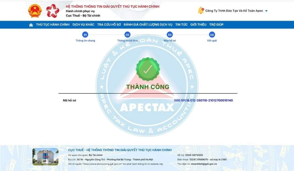 Hướng dẫn đăng ký mã số thuế