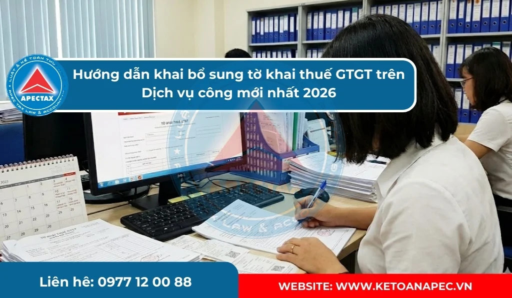 Hướng dẫn khai bổ sung tờ khai thuế GTGT