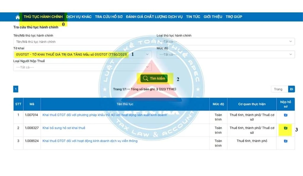 Hướng dẫn khai bổ sung tờ khai thuế GTGT