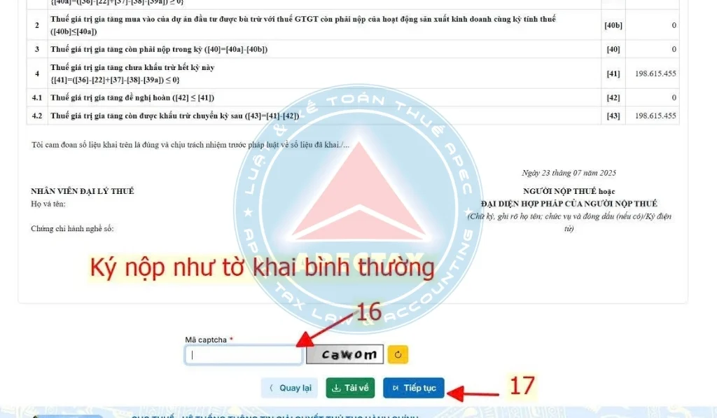 Hướng dẫn khai bổ sung tờ khai thuế GTGT