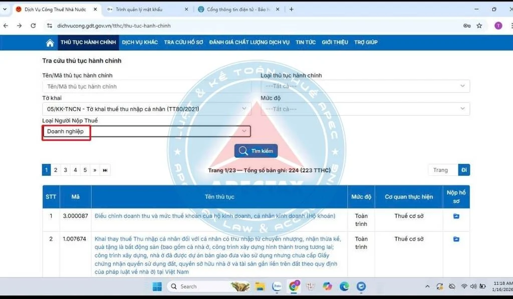 Hướng dẫn nộp tờ khai thuế thu nhập cá nhân