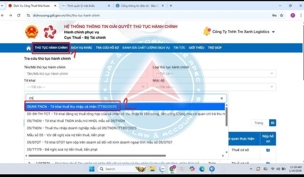 Hướng dẫn nộp tờ khai thuế thu nhập cá nhân