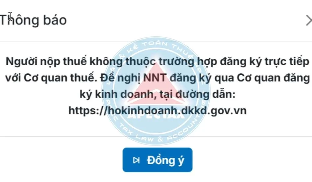 kế toán hộ kinh doanh Đăng ký thuế trên dịch vụ công