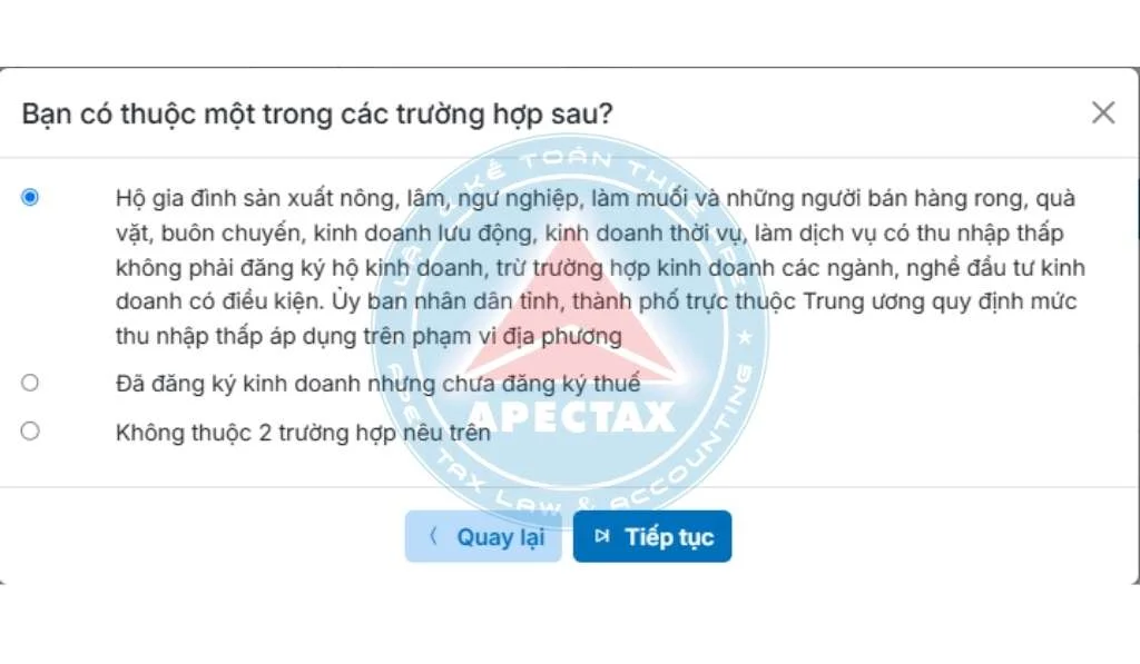 kế toán hộ kinh doanh Đăng ký thuế trên dịch vụ công