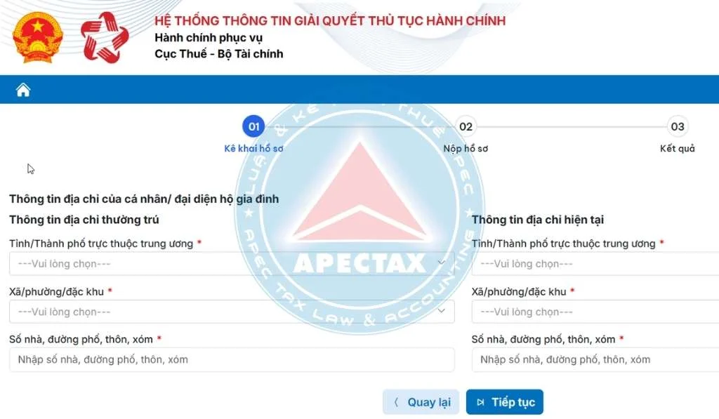 kế toán hộ kinh doanh Đăng ký thuế trên dịch vụ công