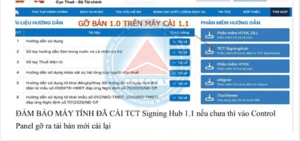 xử lý các lỗi nộp tờ khai trên dịch vụ công