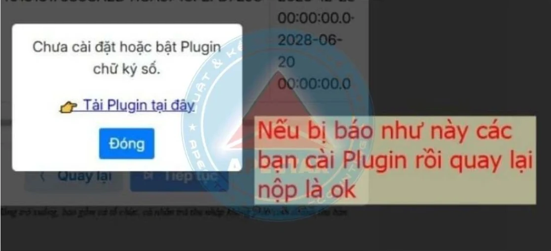 xử lý các lỗi nộp tờ khai trên dịch vụ công