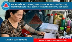 kế toán hộ kinh doanh kê khai thuế bảo vệ môi trường