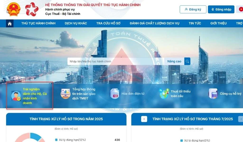 kế toán hộ kinh doanh kê khai Tờ khai 01/CNKD