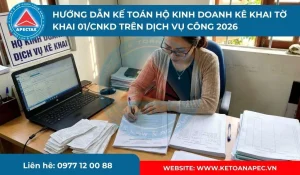 kế toán hộ kinh doanh kê khai Tờ khai 01/CNKD
