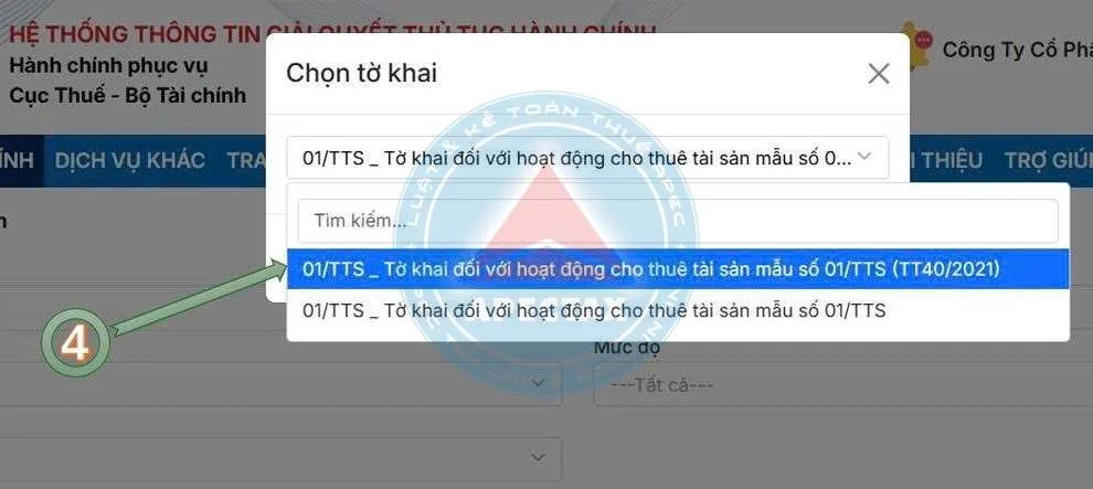 Hướng dẫn nộp tờ khai cho thuê tài sản trên Dịch vụ công năm 2026