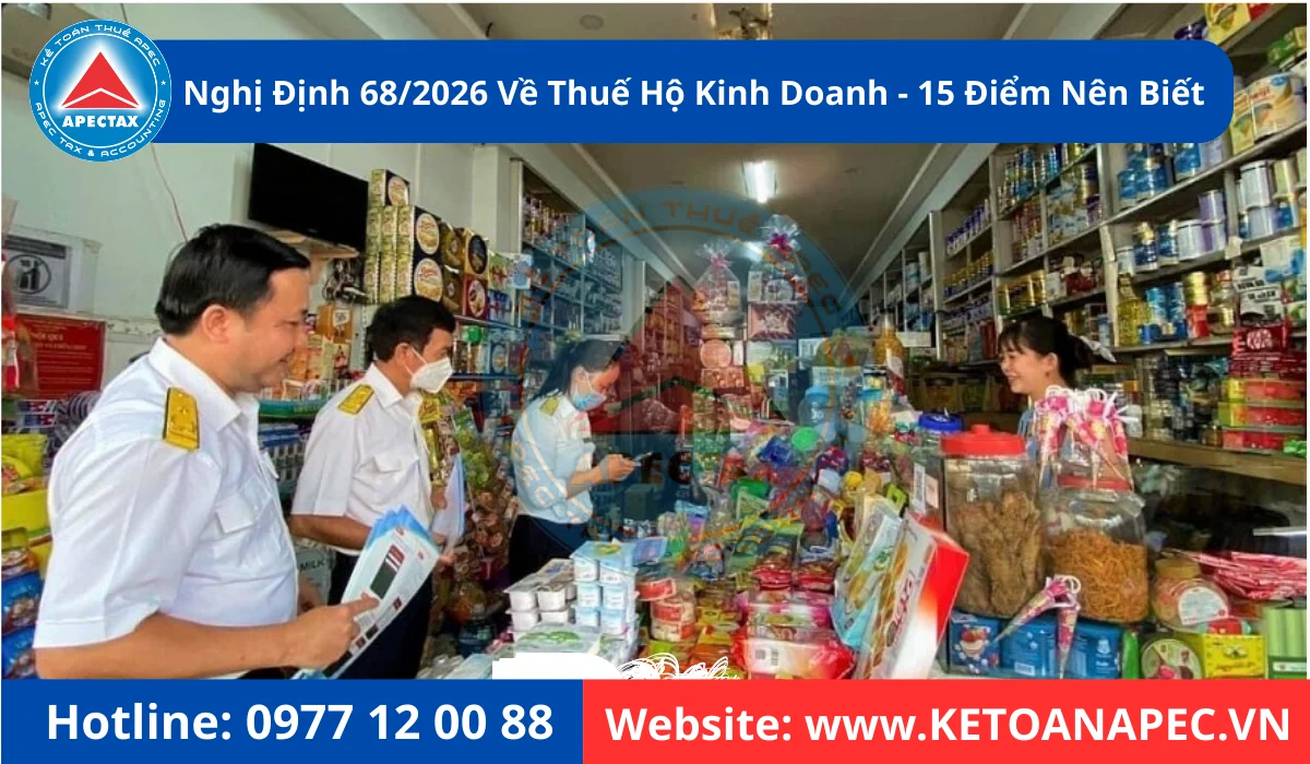 Nghị định 68/2026 về thuế hộ kinh doanh