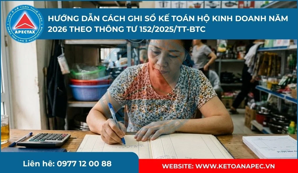 cách ghi sổ kế toán hộ kinh doanh