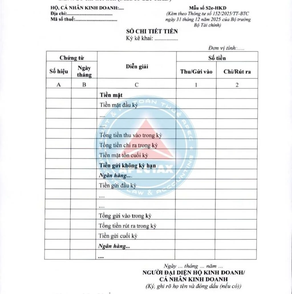 cách ghi sổ kế toán hộ kinh doanh