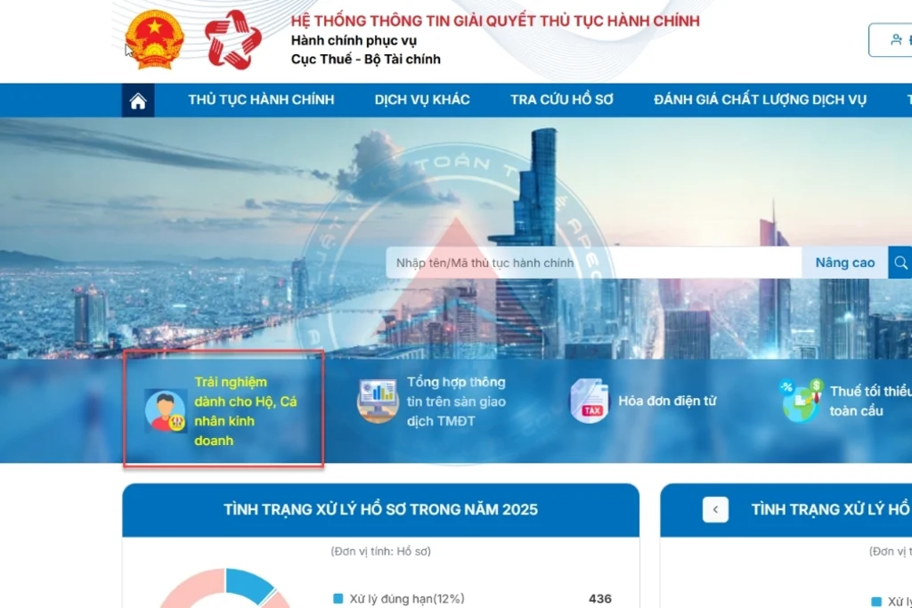 Hướng dẫn kế toán hộ kinh doanh hoàn thuế (Tờ khai 02/CNKD-TNCN-QTT) trên dịch vụ công 2026