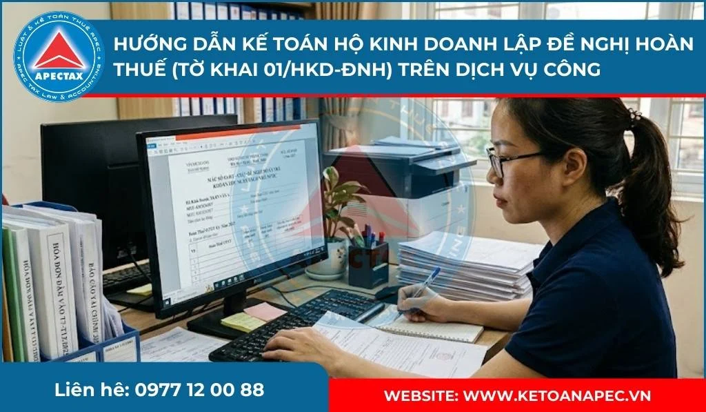 kế toán hộ kinh doanh lập đề nghị hoàn thuế
