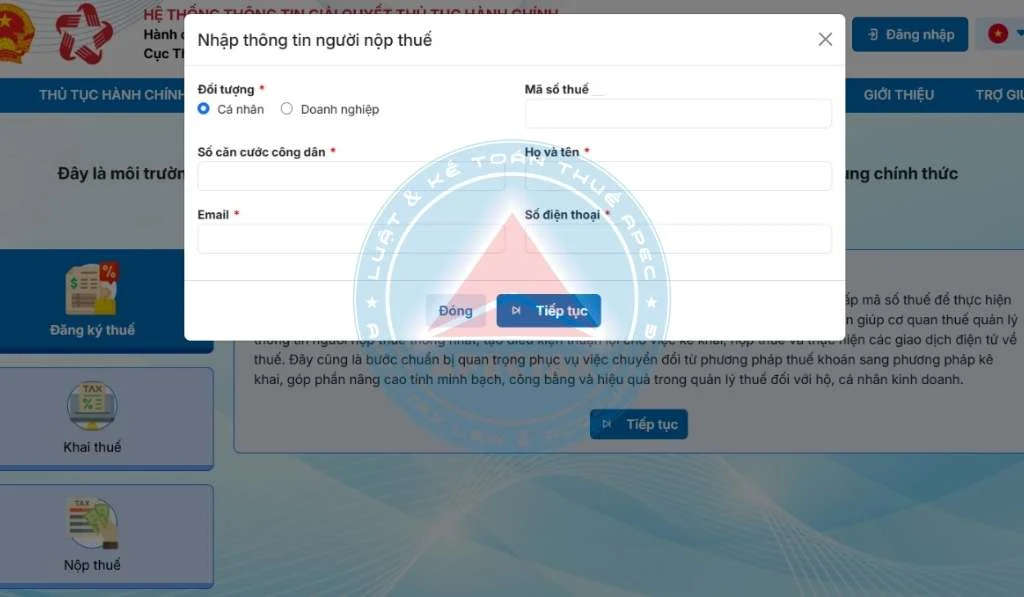 kế toán hộ kinh doanh lập đề nghị hoàn thuế